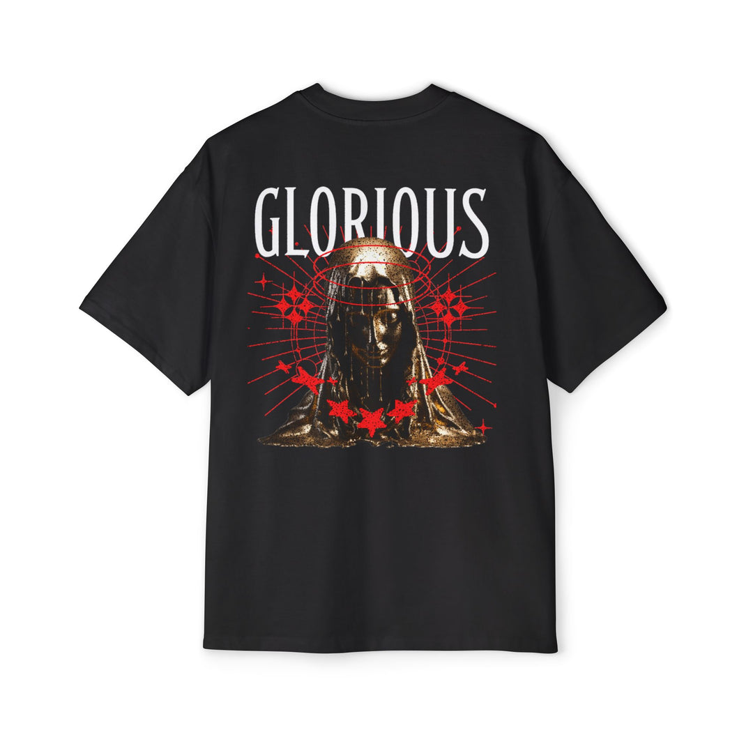 Men's Heavy Oversized Tee - 'Glorious' Graphic Tee for Bold Style