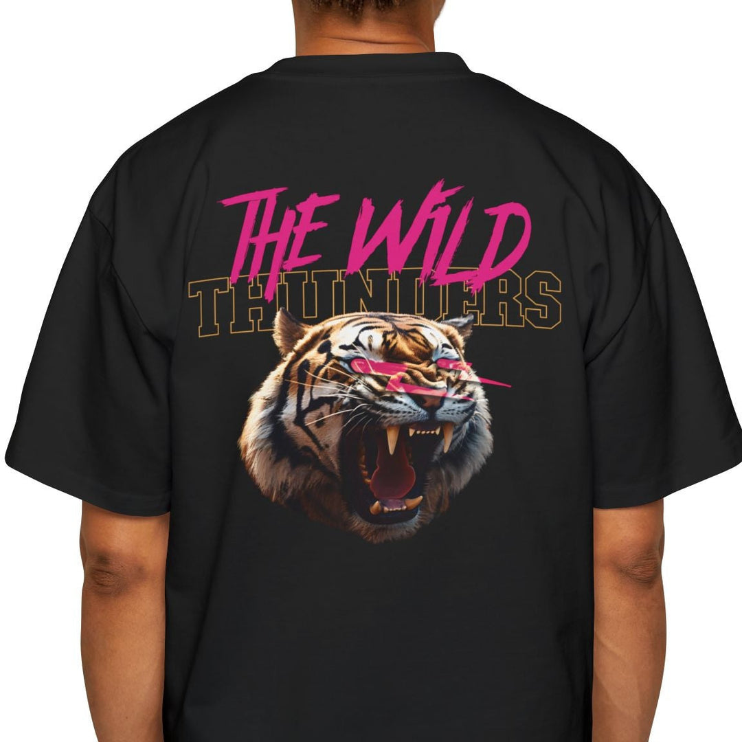Men's Heavy Oversized Tee - The Wild Thunder Graphic T-Shirt