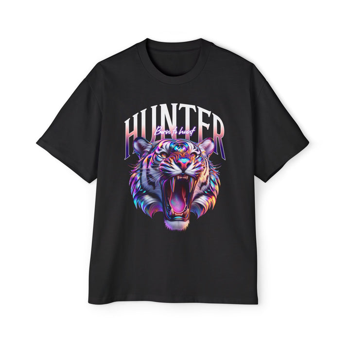Men's Heavy Oversized Tee - 'Hunter' Tiger Graphic Shirt