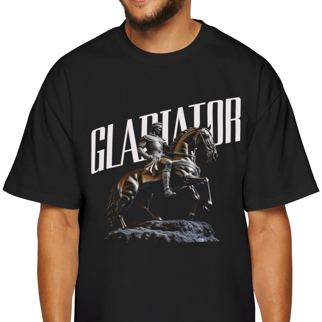 Men's Oversized Tee - Gladiator Design for Bold Style