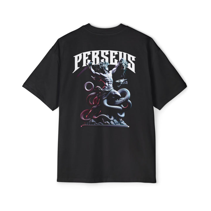 Men's Heavy Oversized Tee - Perseus Graphic Tee for Mythology Lovers
