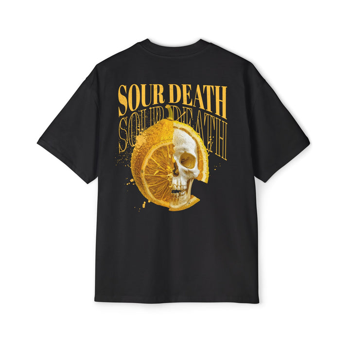 Sour Death Graphic Tee for Men - Oversized Black T-Shirt