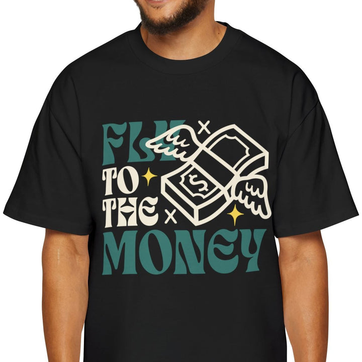 Graphic Oversized Tee - 'Fly to the Money' Statement Shirt for Trendsetters