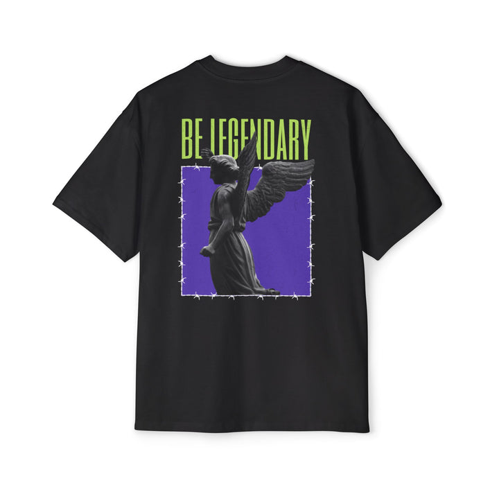 Be Legendary Men's Heavy Oversized Tee - Streetwear Graphic T-Shirt
