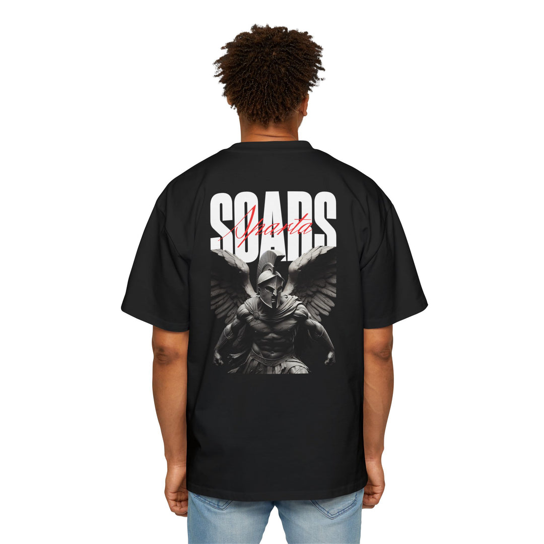 Men's Heavy Oversized Tee - Soars Graphic T-Shirt for Bold Style