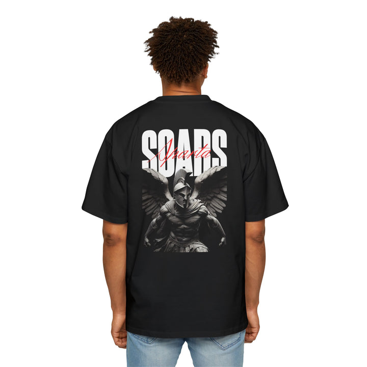 Men's Heavy Oversized Tee - Soars Graphic T-Shirt for Bold Style