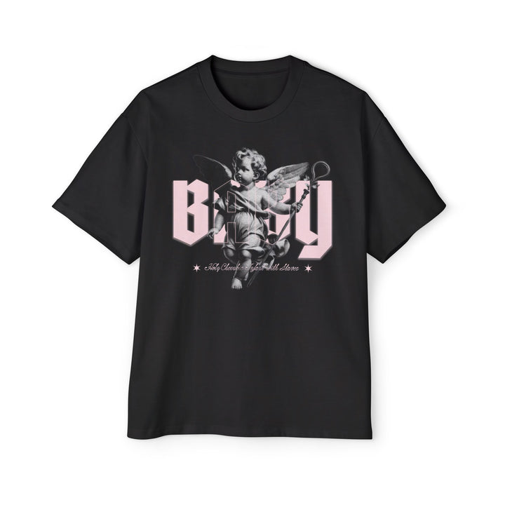 Men's Oversized Tee with Angel Design - Stylish Graphic Tee for Casual Wear