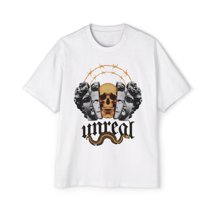 Unreal Skull Graphic Oversized Tee for Men