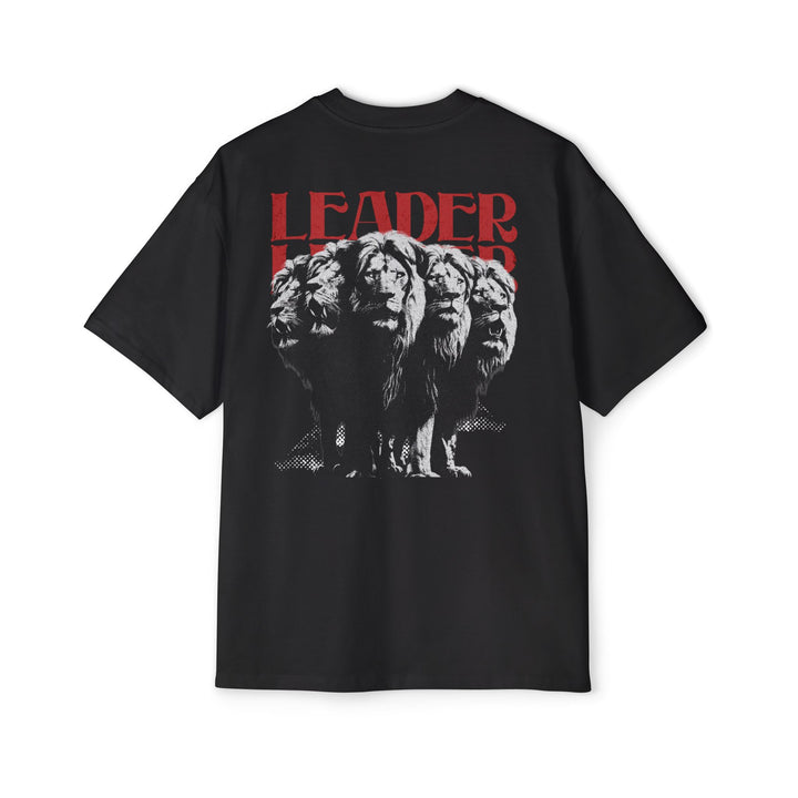 Men's Oversized Lion Leader Tee - Bold Graphic T-Shirt for Confident Style