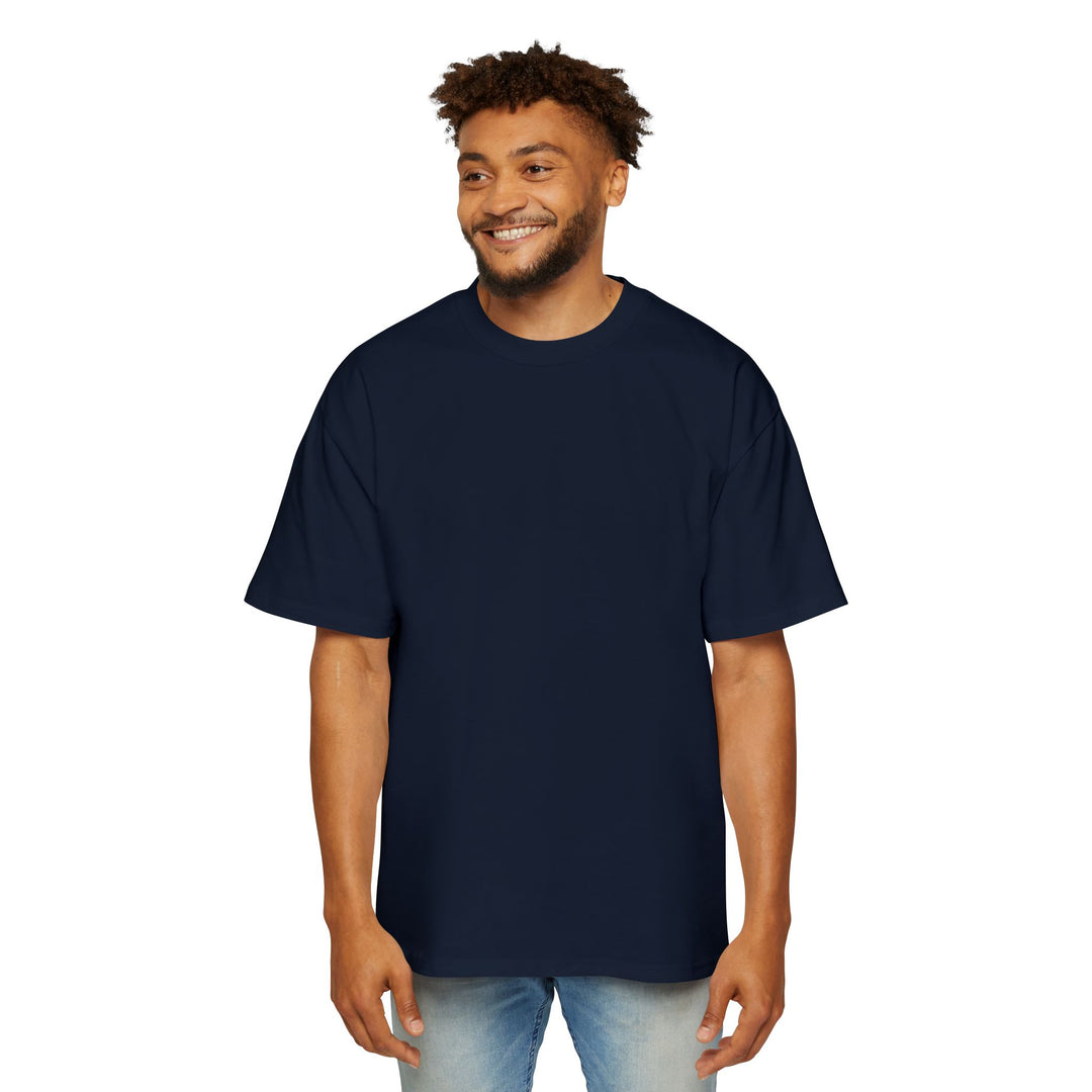 No Compromise! Men's Heavy Oversized Tee - Statement Graphic Tee for Casual Style