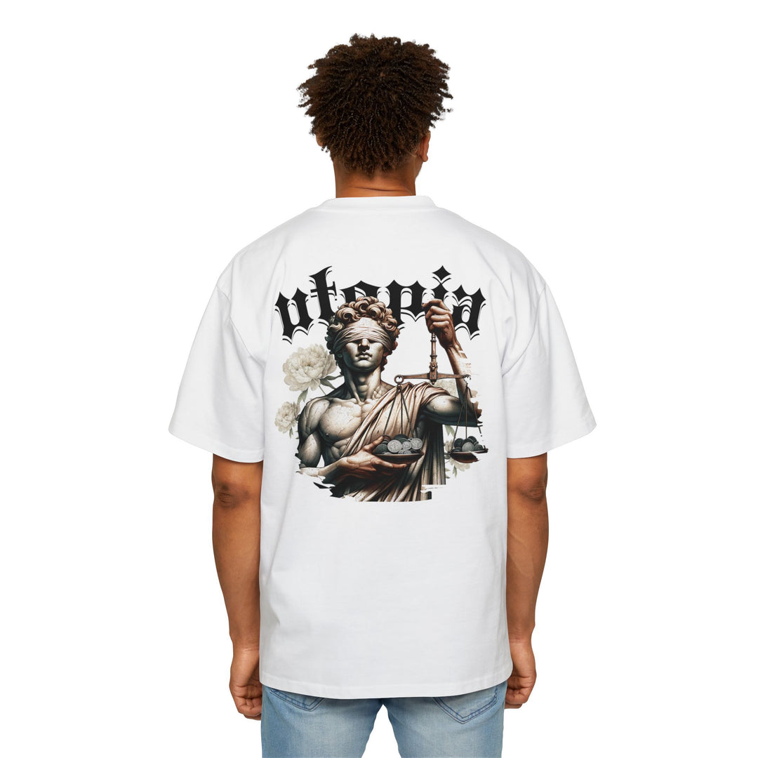 Men's Oversized Graphic Tee - Utopia Design
