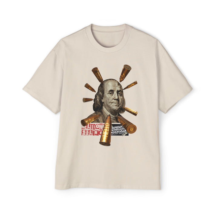 Men's Heavy Oversized Tee - 'Chill Out' Graphic Tee for Relaxed Vibes