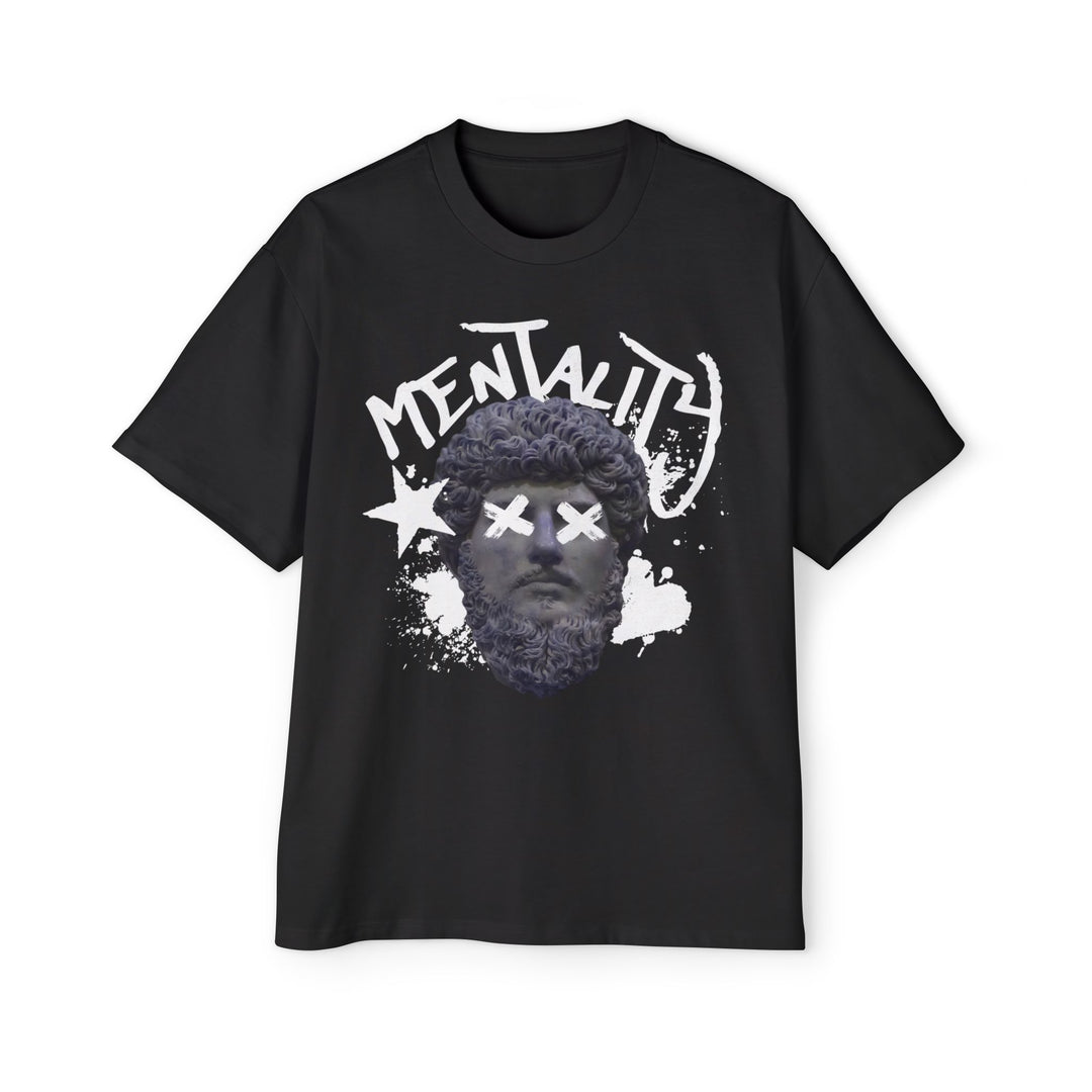 Men's Oversized Tee - 'Mentality' Graphic Shirt