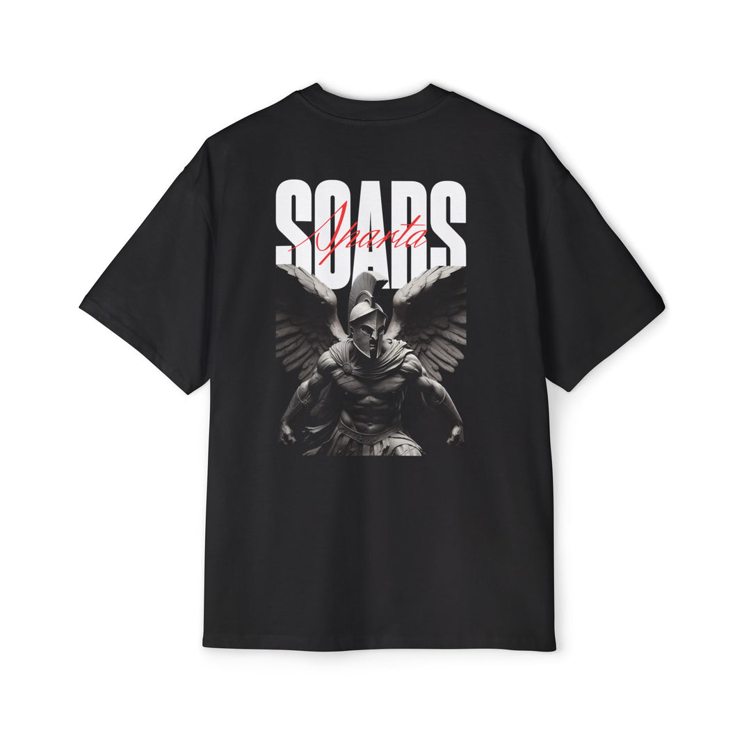Men's Heavy Oversized Tee - Soars Graphic T-Shirt for Bold Style