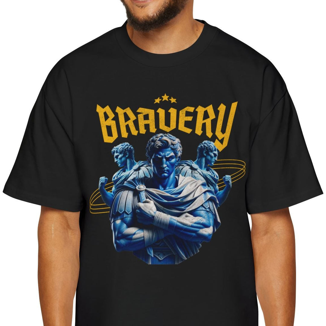 Bravery Graphic Oversized Tee for Men - Stylish Casual Wear
