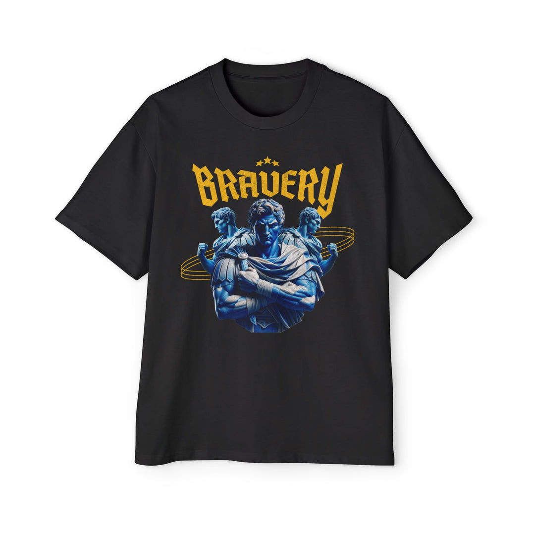 Bravery Graphic Oversized Tee for Men - Stylish Casual Wear