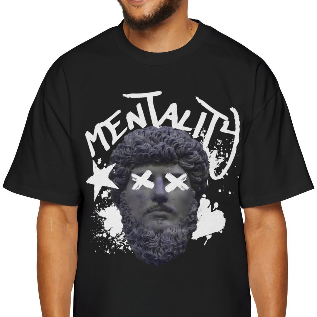Men's Oversized Tee - 'Mentality' Graphic Shirt