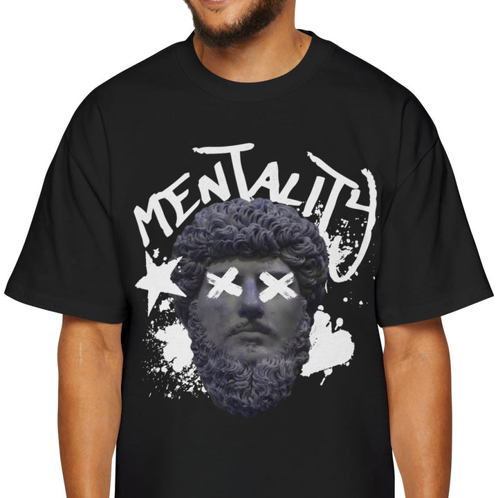 Men's Oversized Tee - 'Mentality' Graphic Shirt