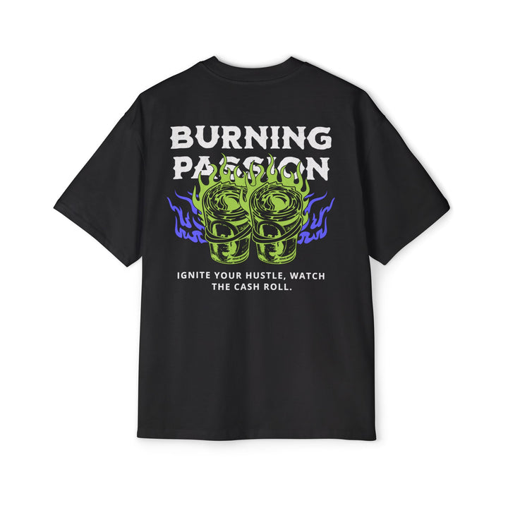 Men's Heavy Oversized Tee - Burning Passion Graphic Tee