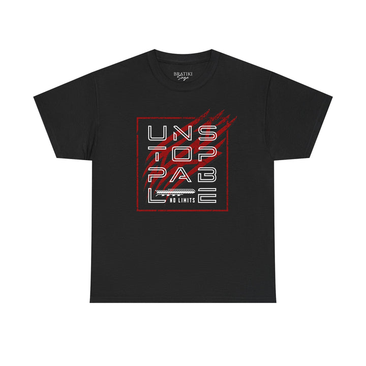 Unstoppable Unisex Heavy Cotton Tee - Bold Graphic T-Shirt for Confidence and Style