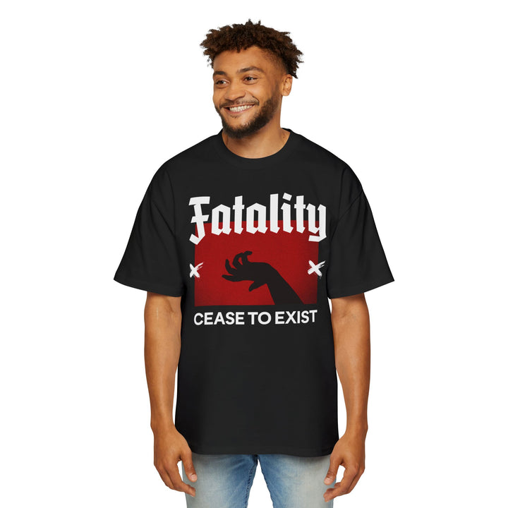 Fatality Cease to Exist Oversized Tee - Bold Graphic Tee for Gamers