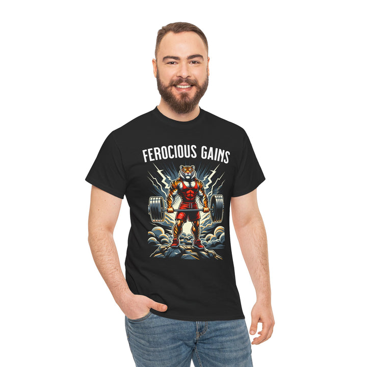 Ferocious Gains Unisex Heavy Cotton Tee - Lift with Style