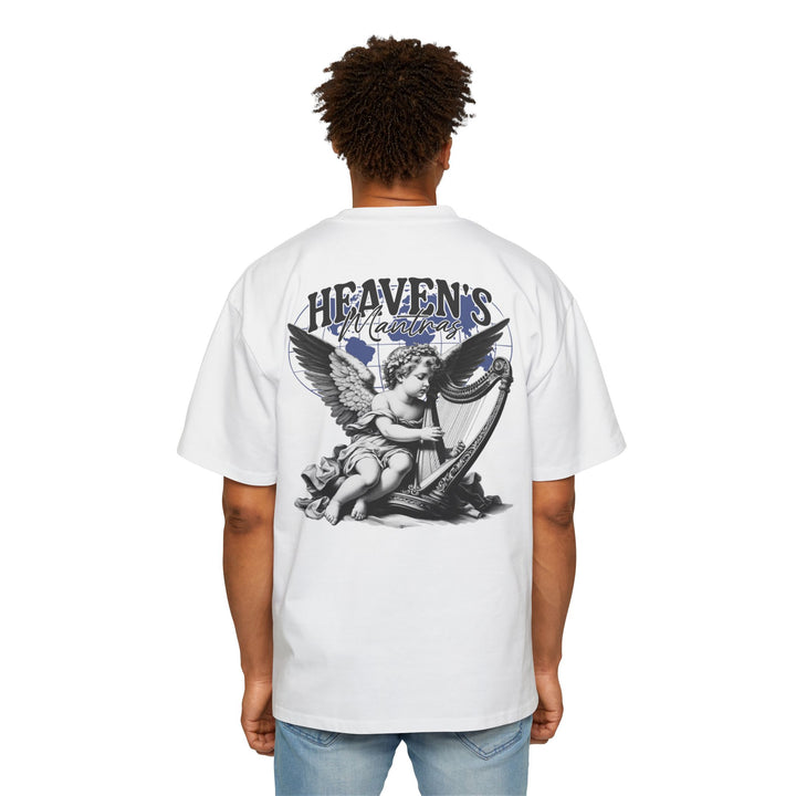 Men's Heavy Oversized Tee - Heaven's Messenger Graphic Tee