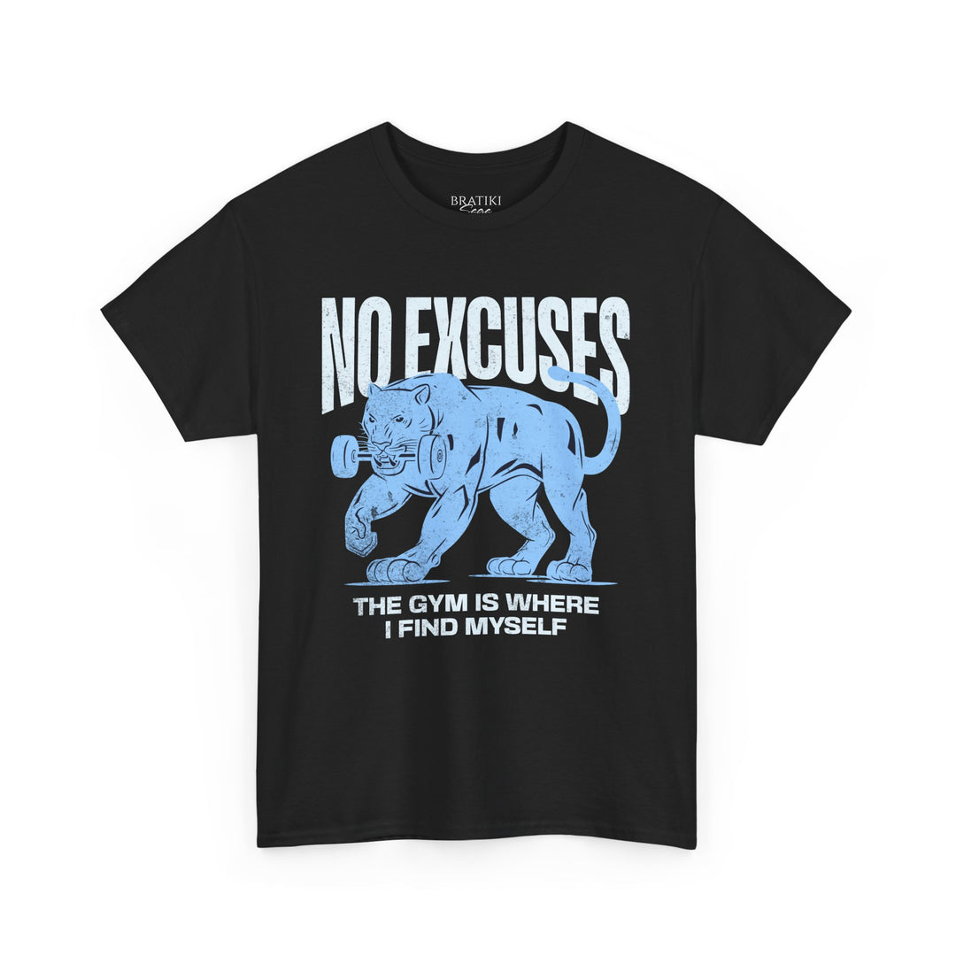No Excuses Gym Motivation Unisex Heavy Cotton Tee