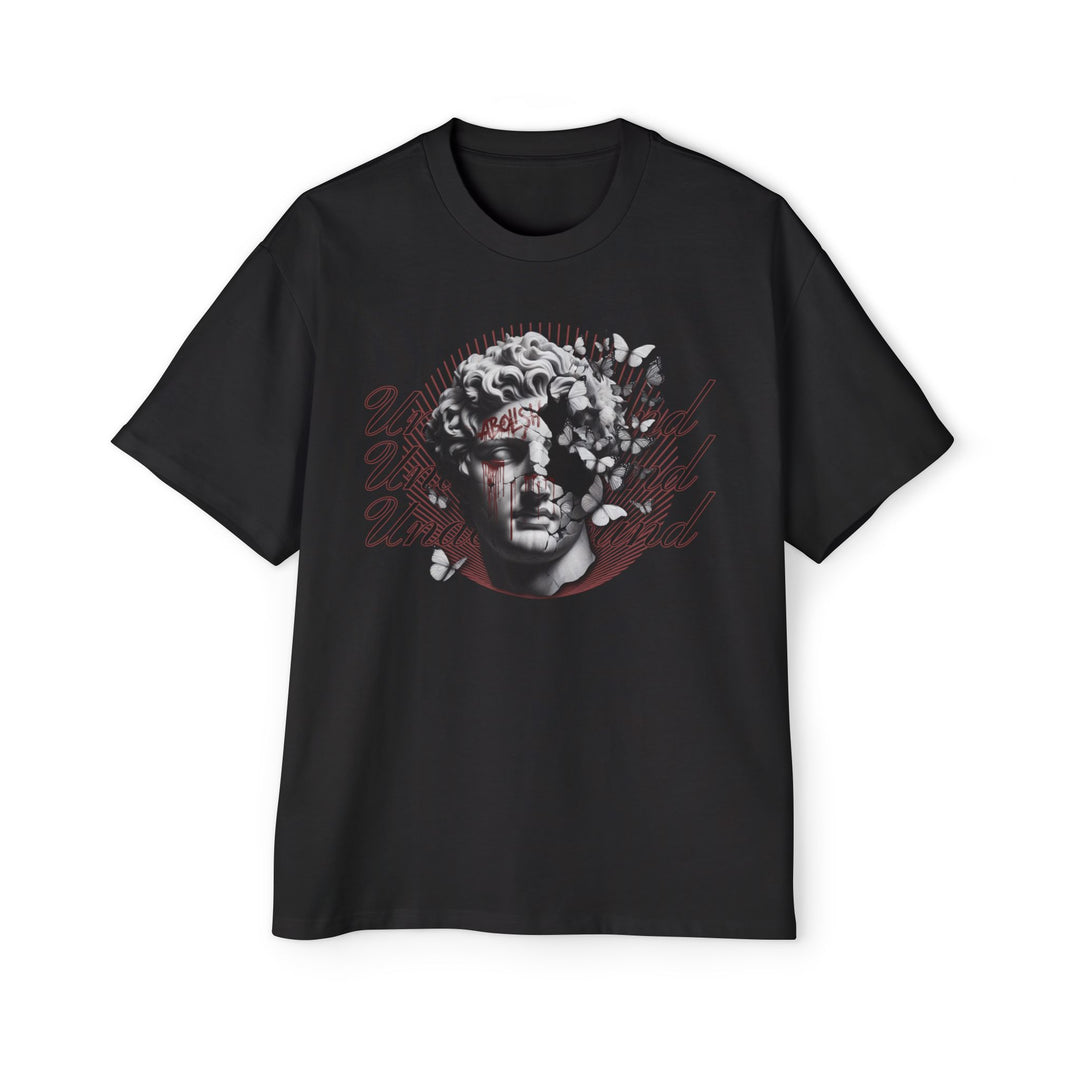Men's Oversized Graphic Tee - 'United We Stand' Design - Trendy Streetwear