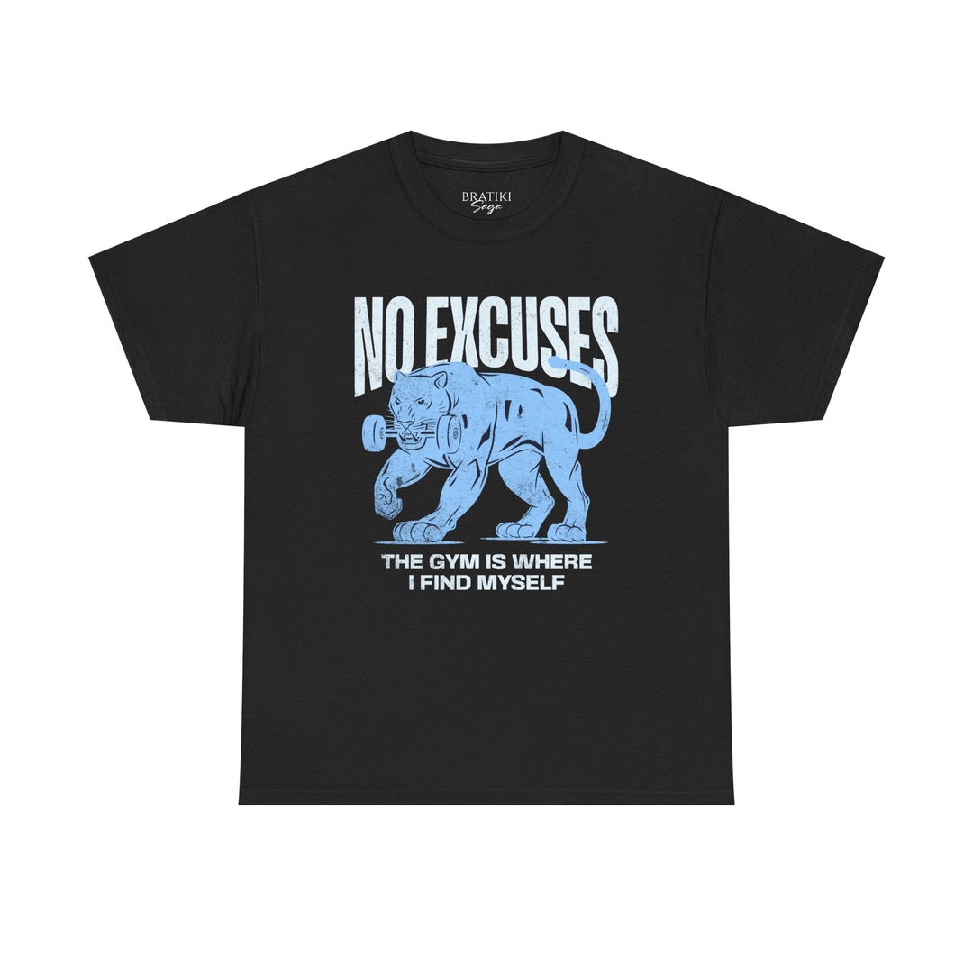 No Excuses Gym Motivation Unisex Heavy Cotton Tee