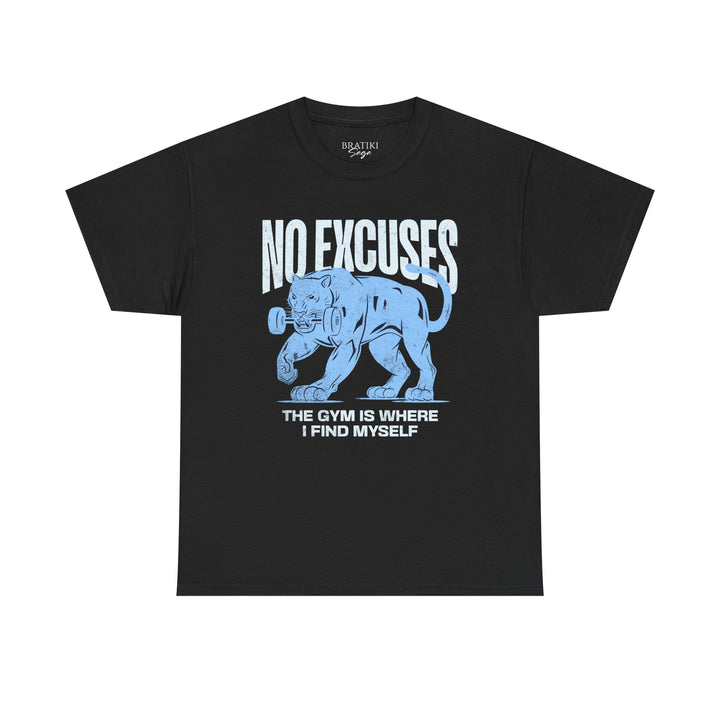 No Excuses Gym Motivation Unisex Heavy Cotton Tee