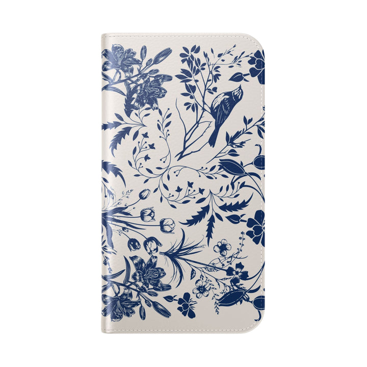 Floral Flip Phone Case, Elegant Smartphone Wallet, Personalized Gift, Stylish Mobile Cover, Perfect for Moms & Friends