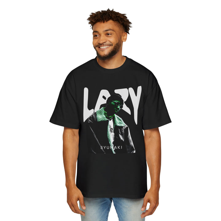 Lazy Vibes Men's Heavy Oversized Tee - Streetwear Style for Comfort and Chill