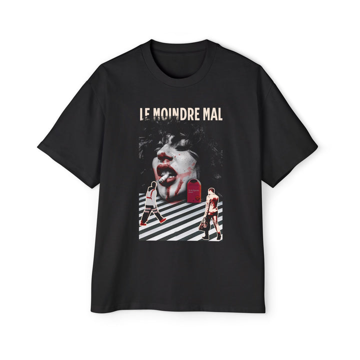 Men's Heavy Oversized Tee - Edgy Graphic Art Design