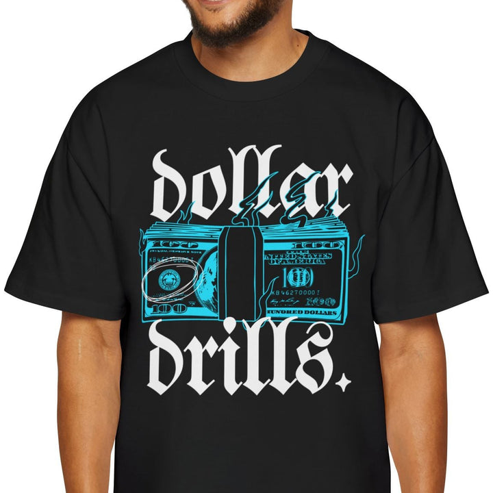 Dollar Drills Men's Heavy Oversized Tee - Stylish Streetwear for Casual Vibes