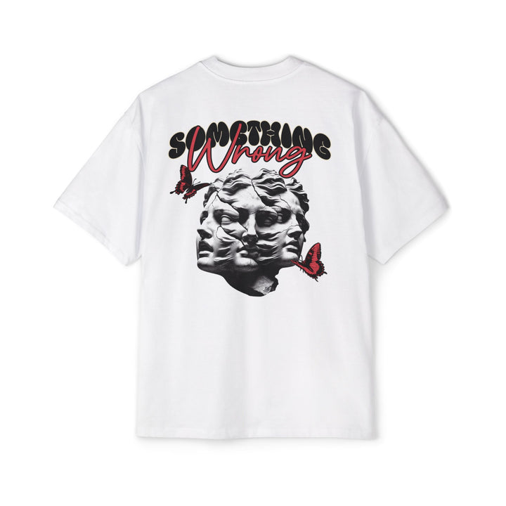 Men's Oversized Tee - 'Something Wrong' Graphic Tee