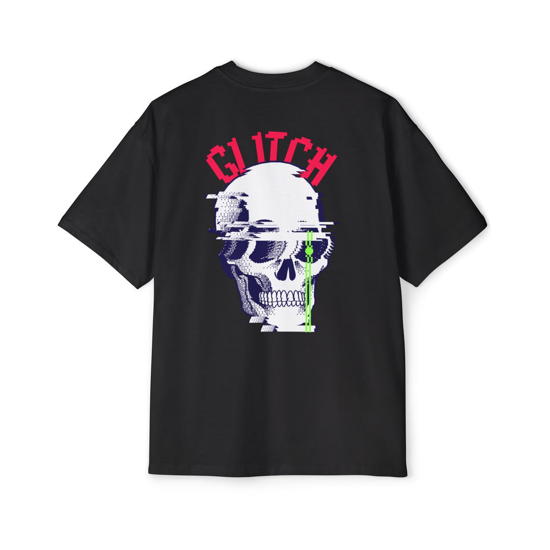 Glitch Skull Oversized T-Shirt for Casual Style
