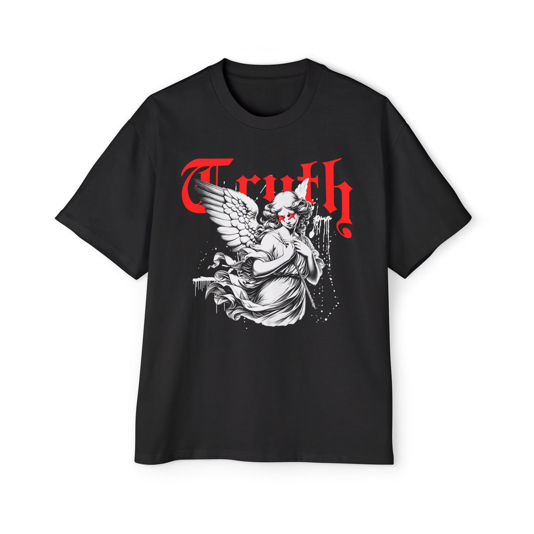 Men's Oversized Tee - 'Truth' Graphic Shirt for Bold Statement Style