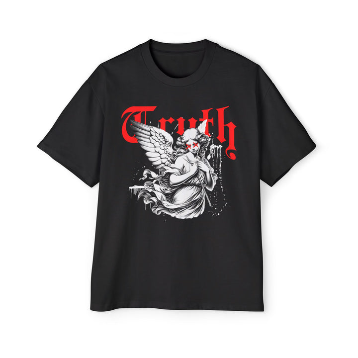 Men's Oversized Tee - 'Truth' Graphic Shirt for Bold Statement Style