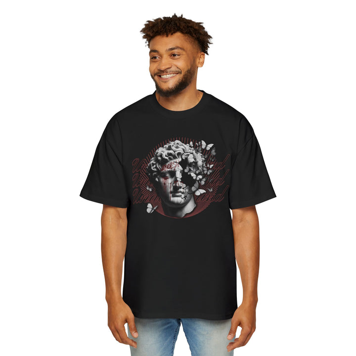 Men's Oversized Graphic Tee - 'United We Stand' Design - Trendy Streetwear