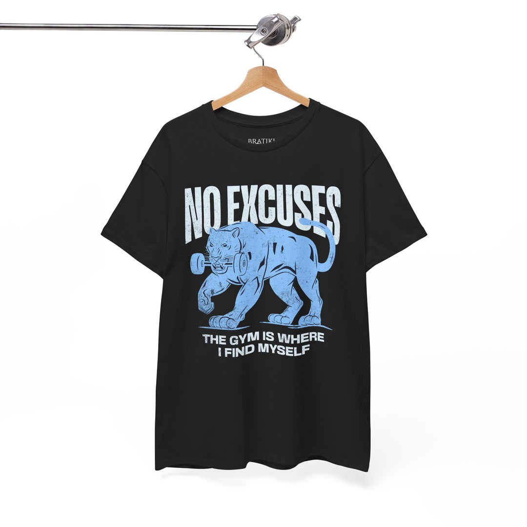 No Excuses Gym Motivation Unisex Heavy Cotton Tee