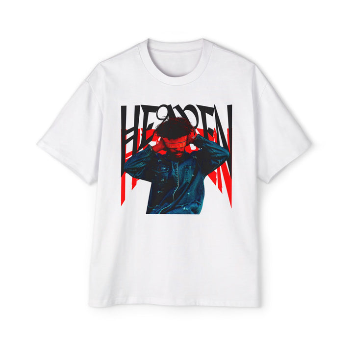 Bold Graphic Oversized Tee - 'Heaven' Design for Streetwear Lovers