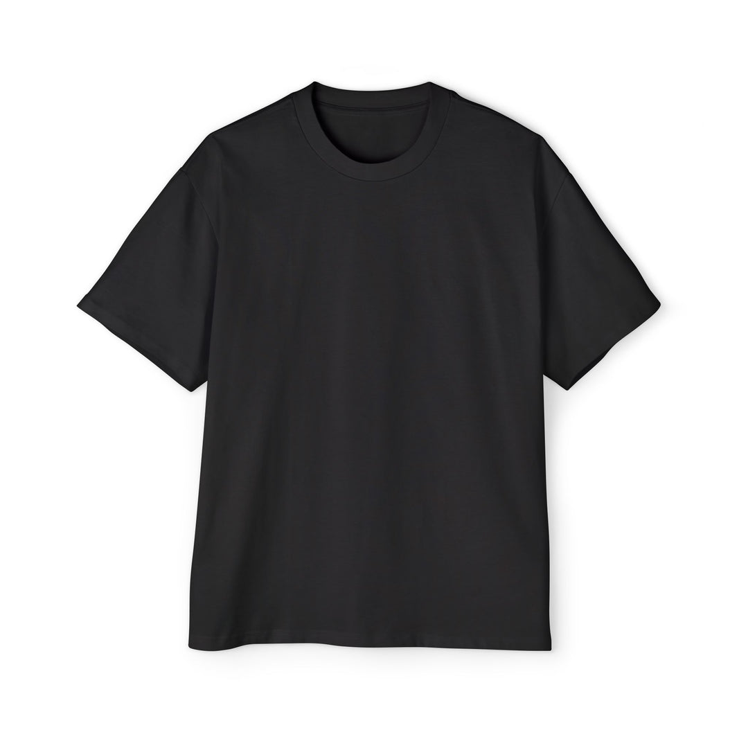 Men's Heavy Oversized Tee - 'Do What Makes You Happy' Graphic T-Shirt