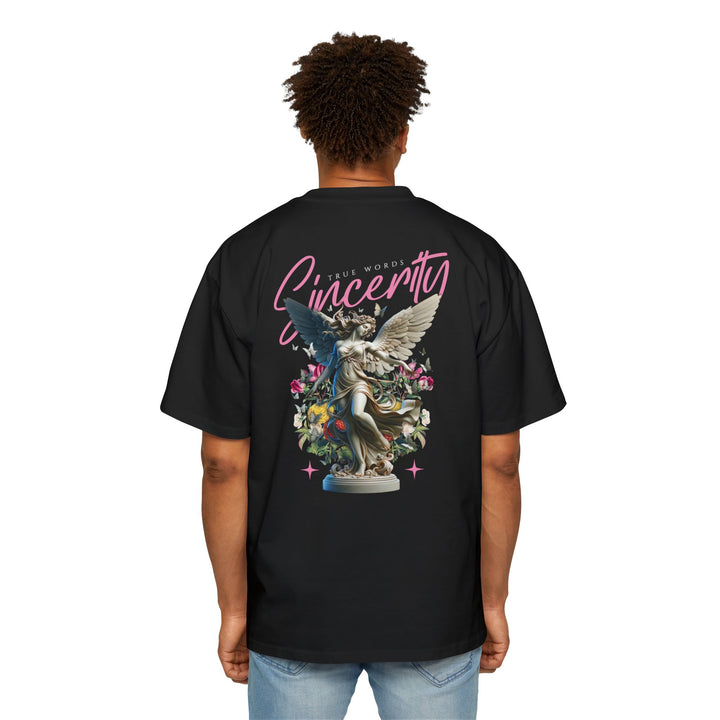 Men's Heavy Oversized Tee - Sincerity Graphic Tee for Casual Style