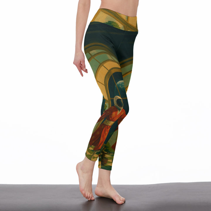 All-Over Print Women's High Waist Leggings | Side Stitch Closure
