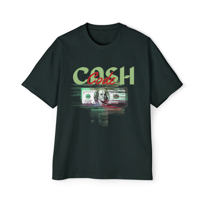 Cash Code Oversized Tee - Stylish Men's Heavy T-Shirt for Everyday Wear
