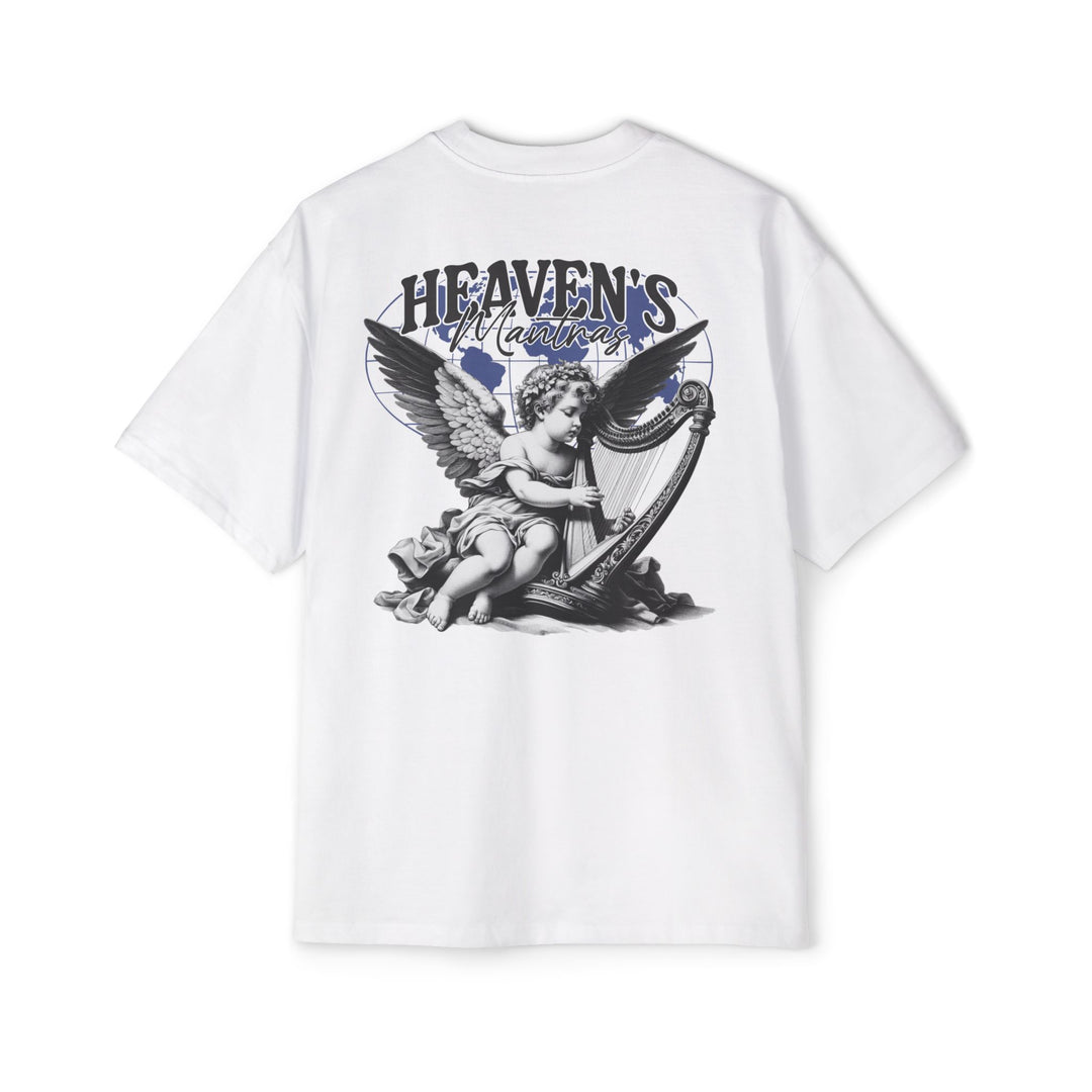 Men's Heavy Oversized Tee - Heaven's Messenger Graphic Tee