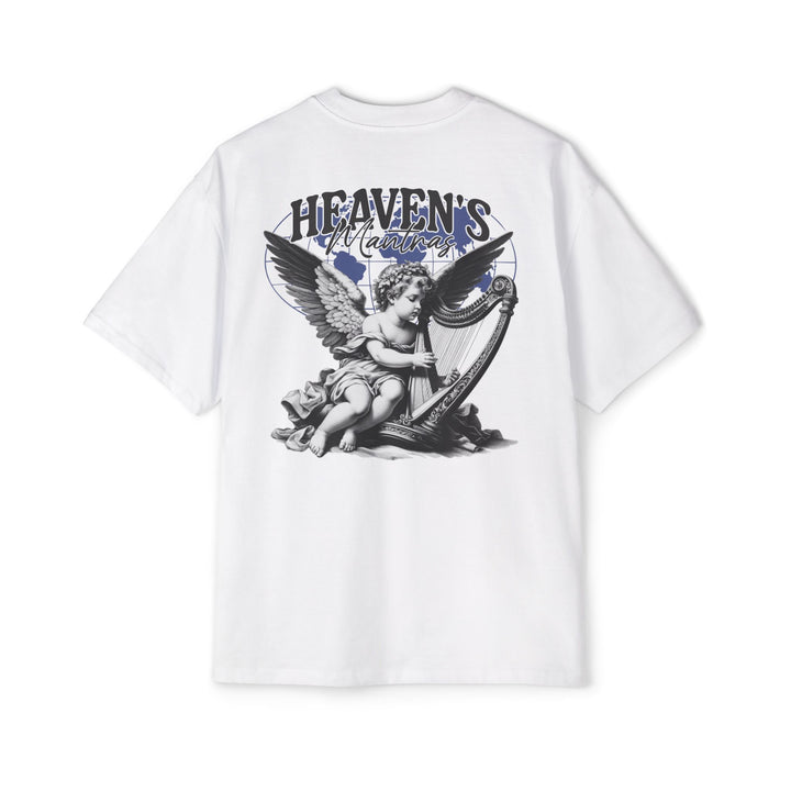 Men's Heavy Oversized Tee - Heaven's Messenger Graphic Tee