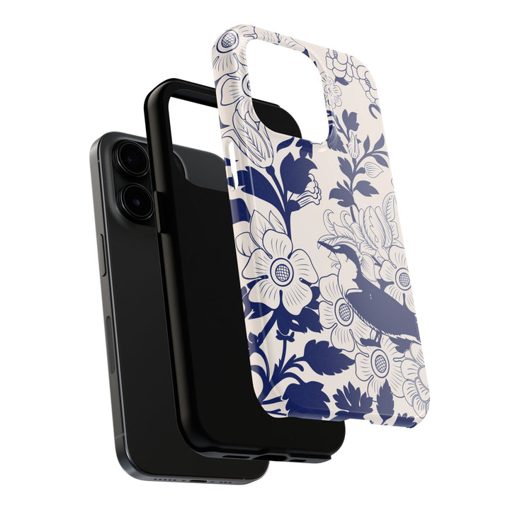 Elegant Floral Tough Phone Case, Durable Phone Cover, Stylish Smartphone Accessory, Gift for Her, Trendy Tech Protection