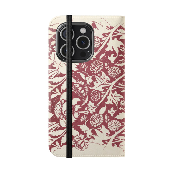 Elegant Floral Flip Cases for Phones, Stylish Phone Wallet, Unique Gift for Her, Accessory for Every Occasion, Trendy Smartphone Case